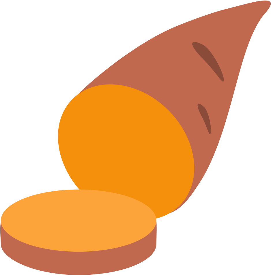 Roasted Sweet Potato Food Clip Art - Roasted Sweet Potato Food Clip Art (1024x1024)