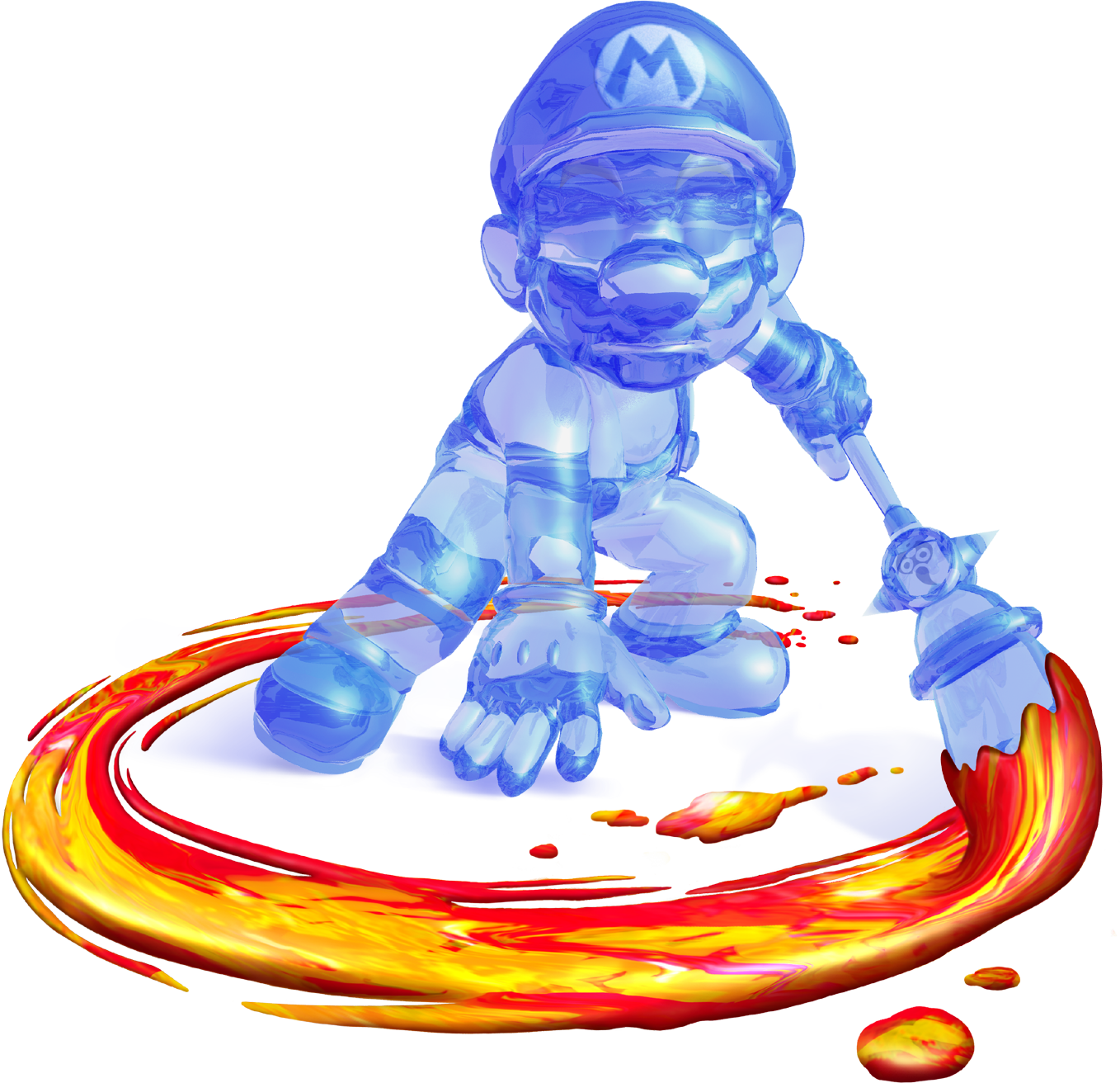 Super Mario Sunshine - Bowser Jr As Mario (1358x1312)