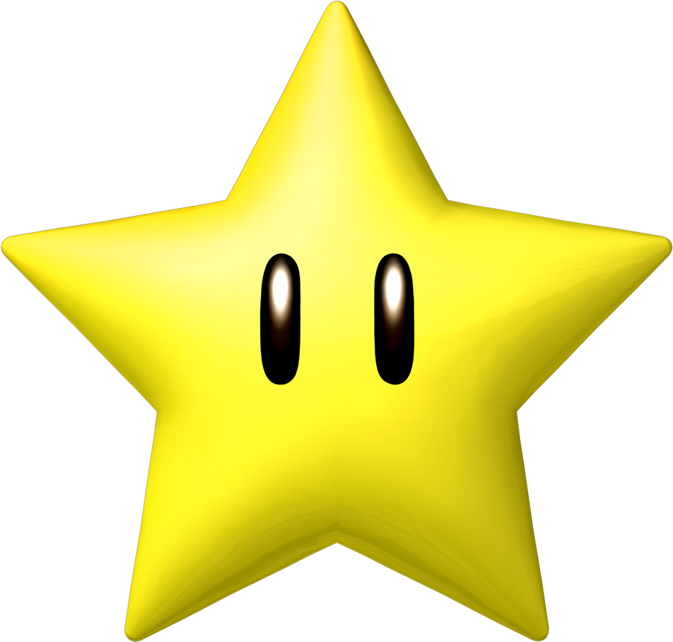 Star Clipart Transparent Background - Mario Star (1000x1000)