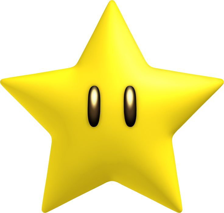 Mario Star Png Transparent Image - New Super Mario Star (736x700)