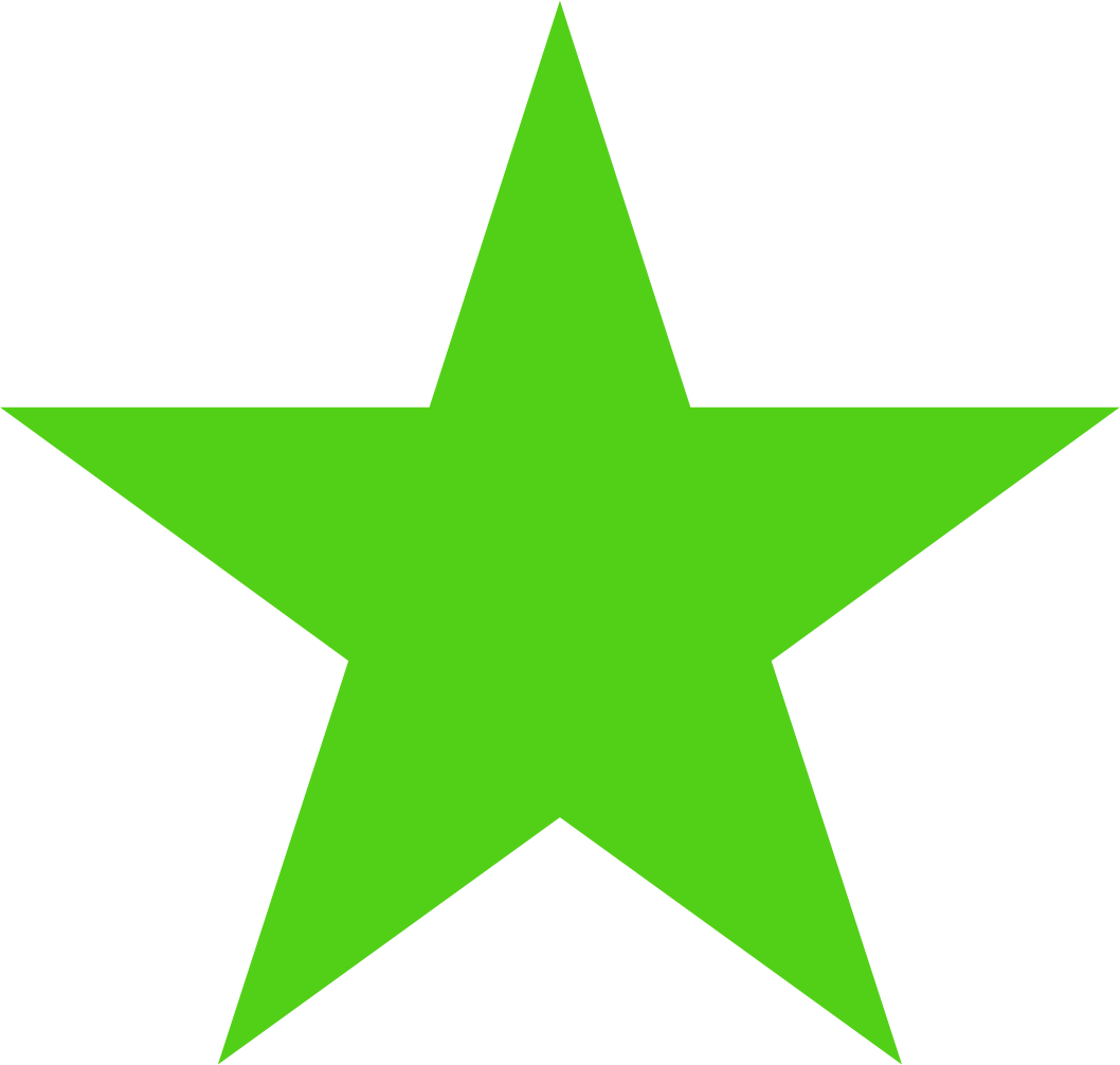 Filesolid Bright Green Star 1 - Green Star No Background (1058x1006)