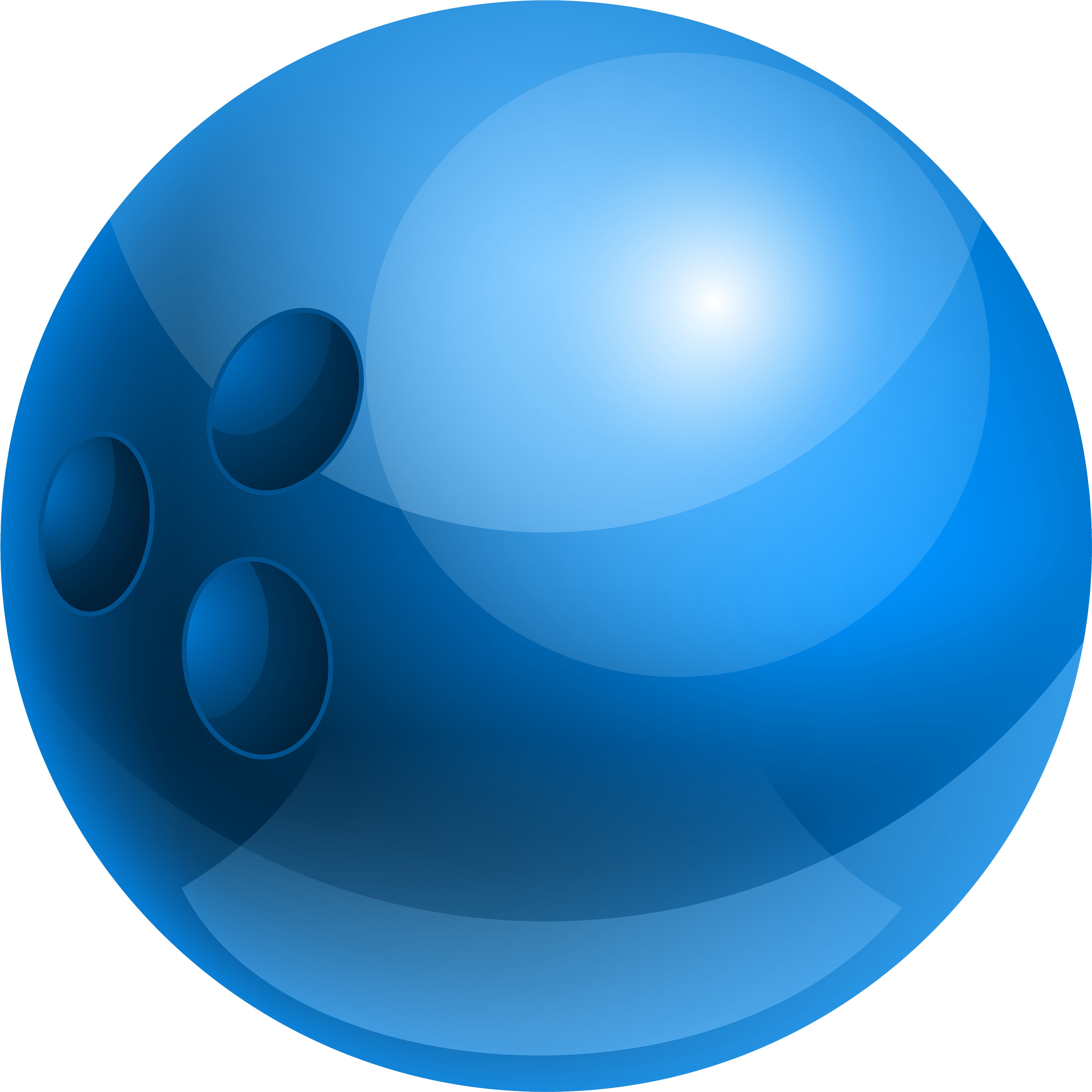 Clipart Of Sphere, 3 Ball And Blue Bag Clipart Of Pins, - Sphere (4000x4000)