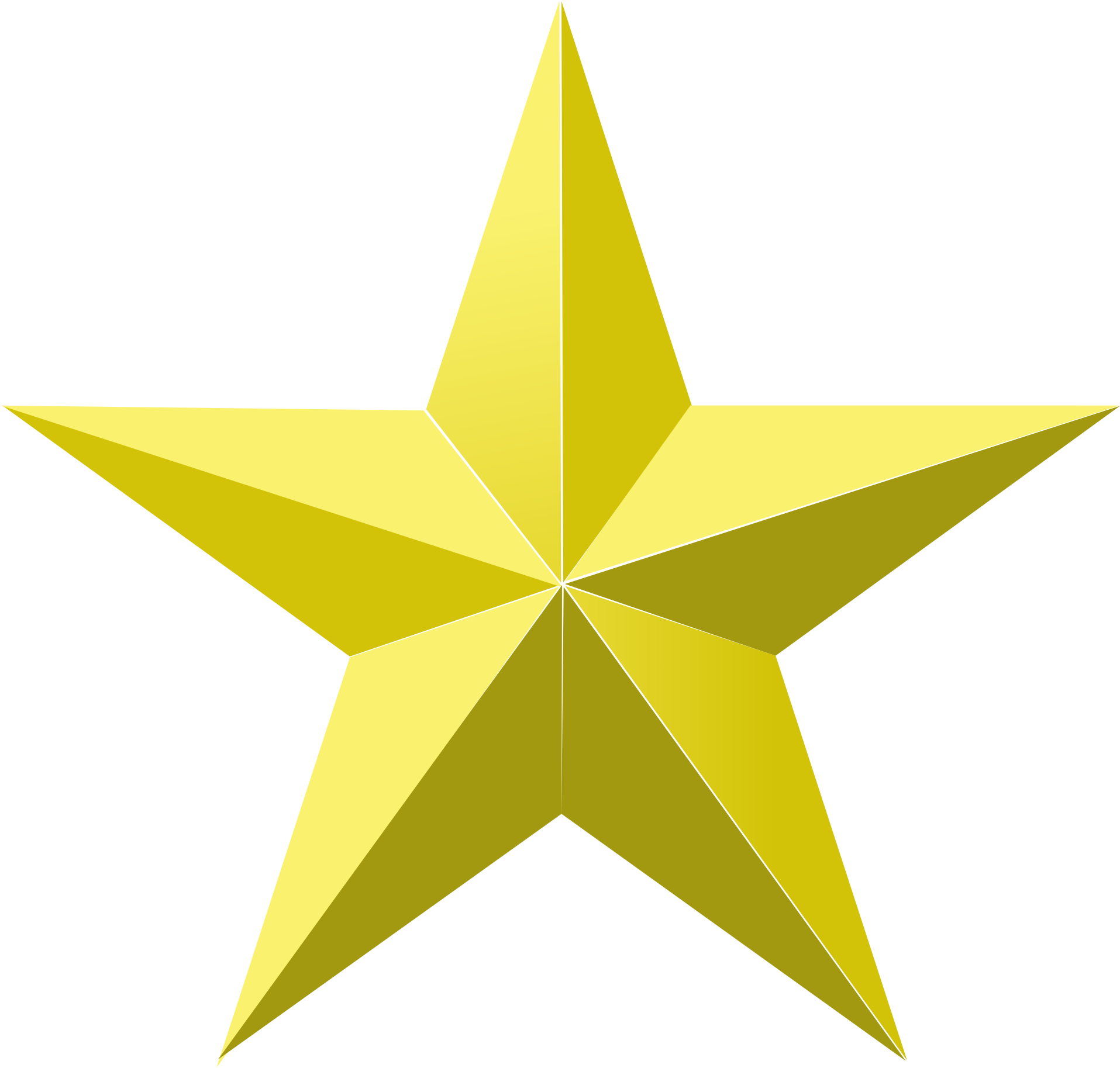 Golden Star Png Transparent (2000x1915)
