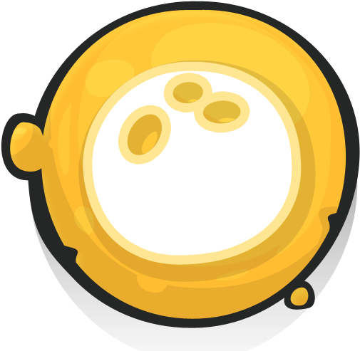 Bowling Ball Icon - Coffee Png Icon Yellow (512x512)