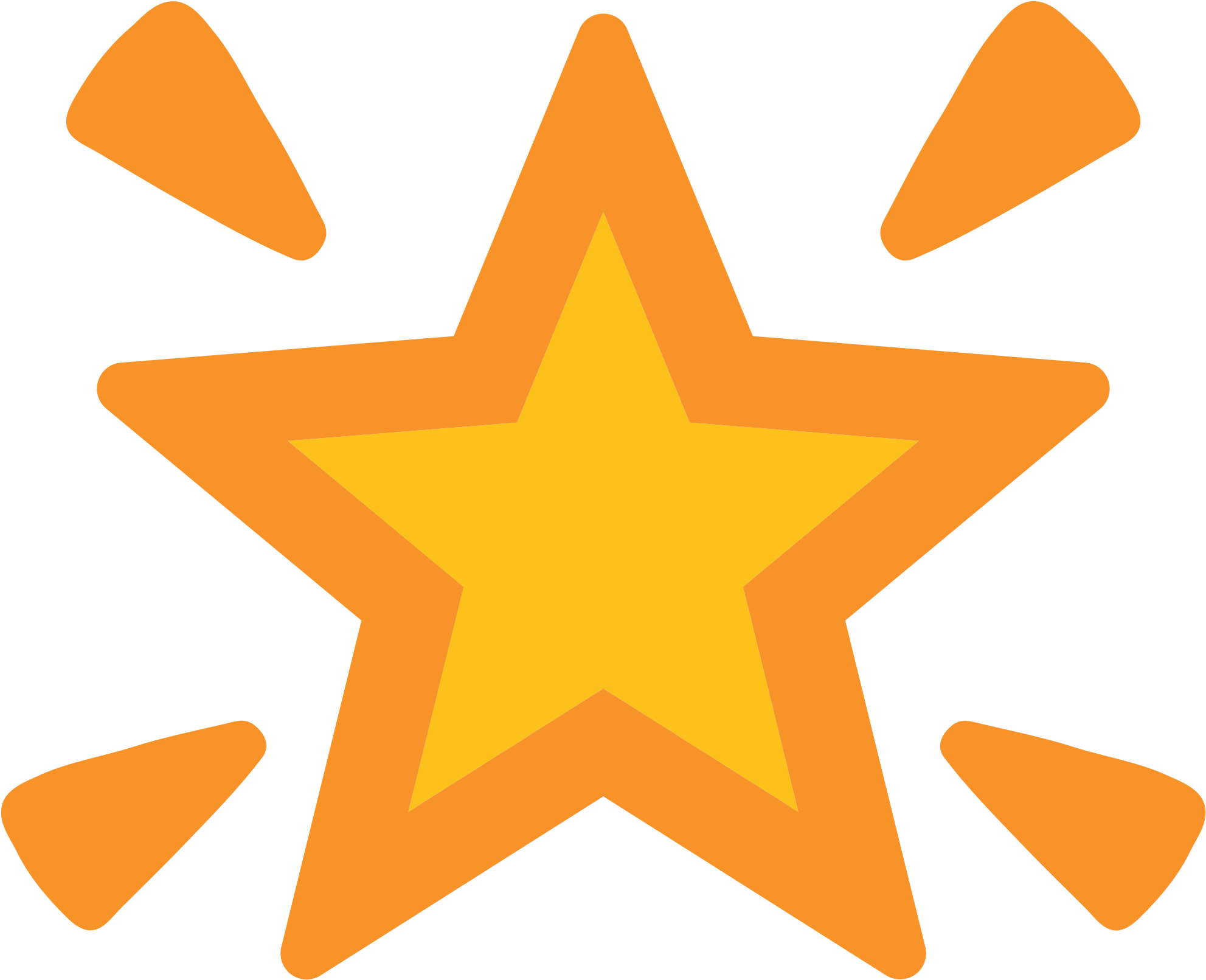 Open - Star Emoji Transparent Background (2000x2000)