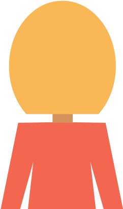 Woman Back Cartoon Vector Icon Illustration - Illustration (550x550)