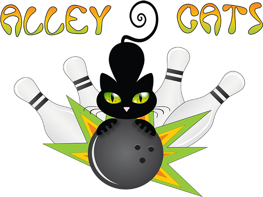 Bowling Shirt Graphic - Alley Cats Bowling (900x665)