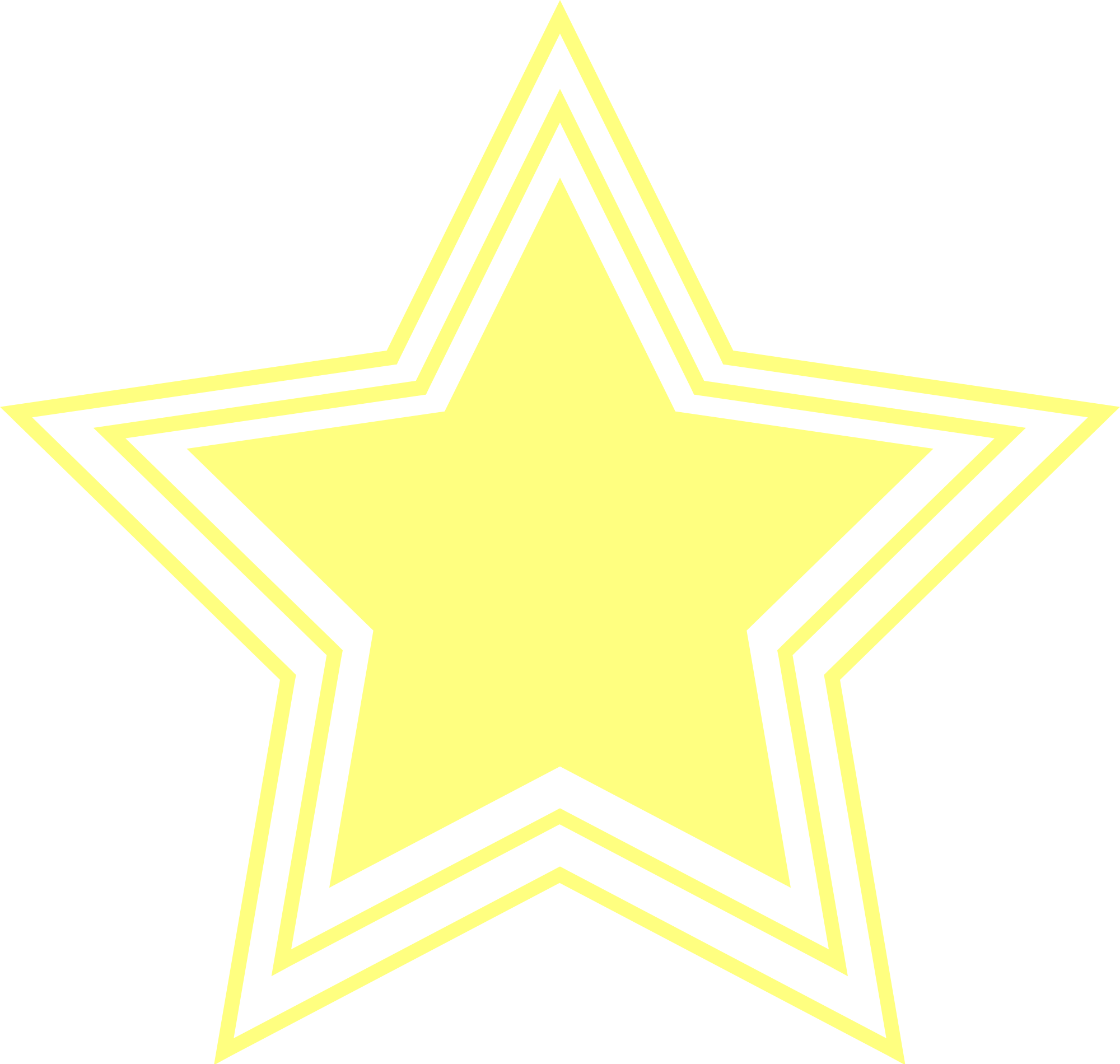 Open - Yellow Star Transparent Background (2000x1900)