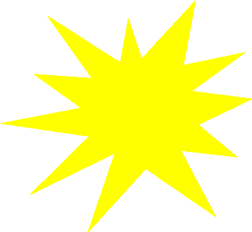 Yellow Star Transparent Background Welcome To The September, - Star Burst (400x350)
