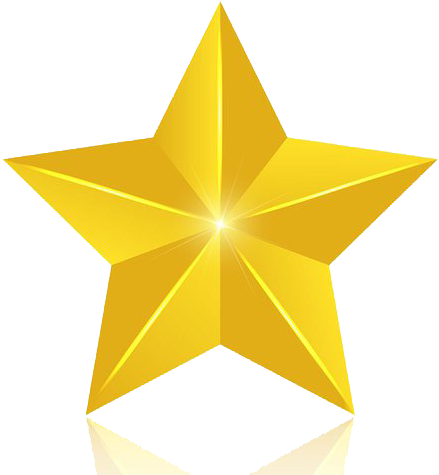 3d Gold Star Png Image - Estrela Vetor (700x490)