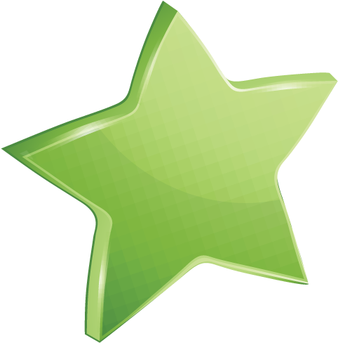 High Quality Affected Green Star Icon Transparent Background - Green Star Png (512x512)