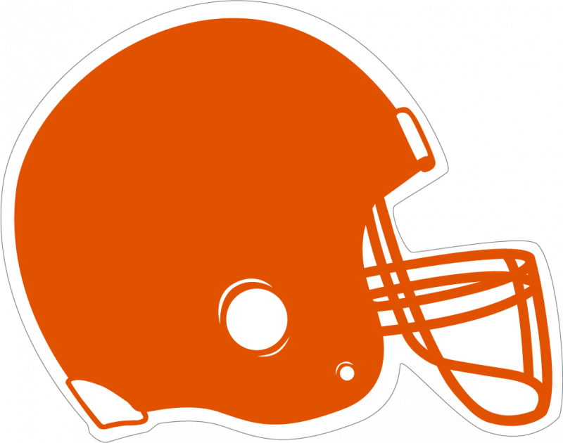 Red Football Helmet Clip Art Car Pictures - Plain Orange Football Helmet (800x630)