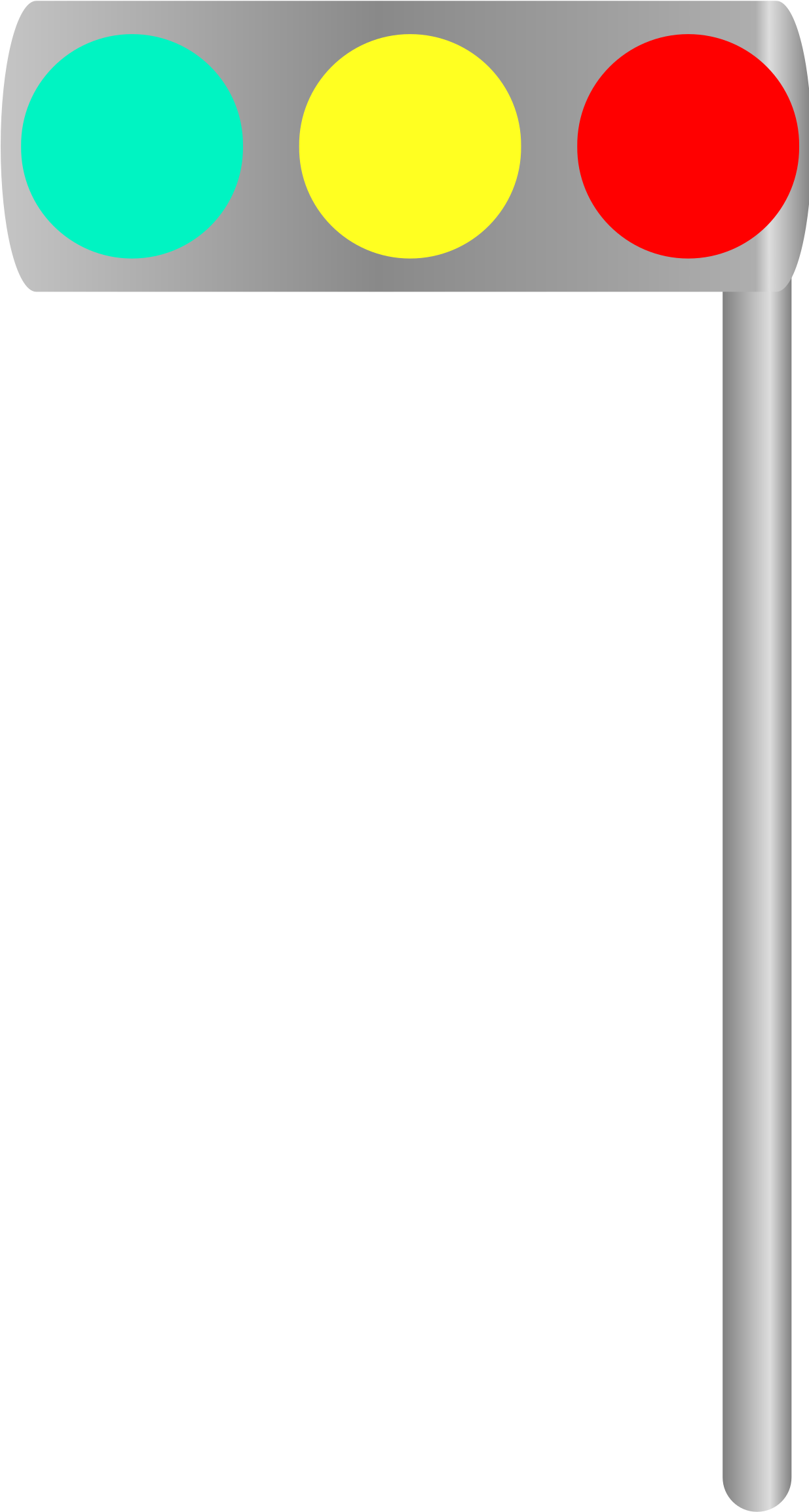 Traffic Signal - Horizontal Traffic Light Clip Art (1234x2400)