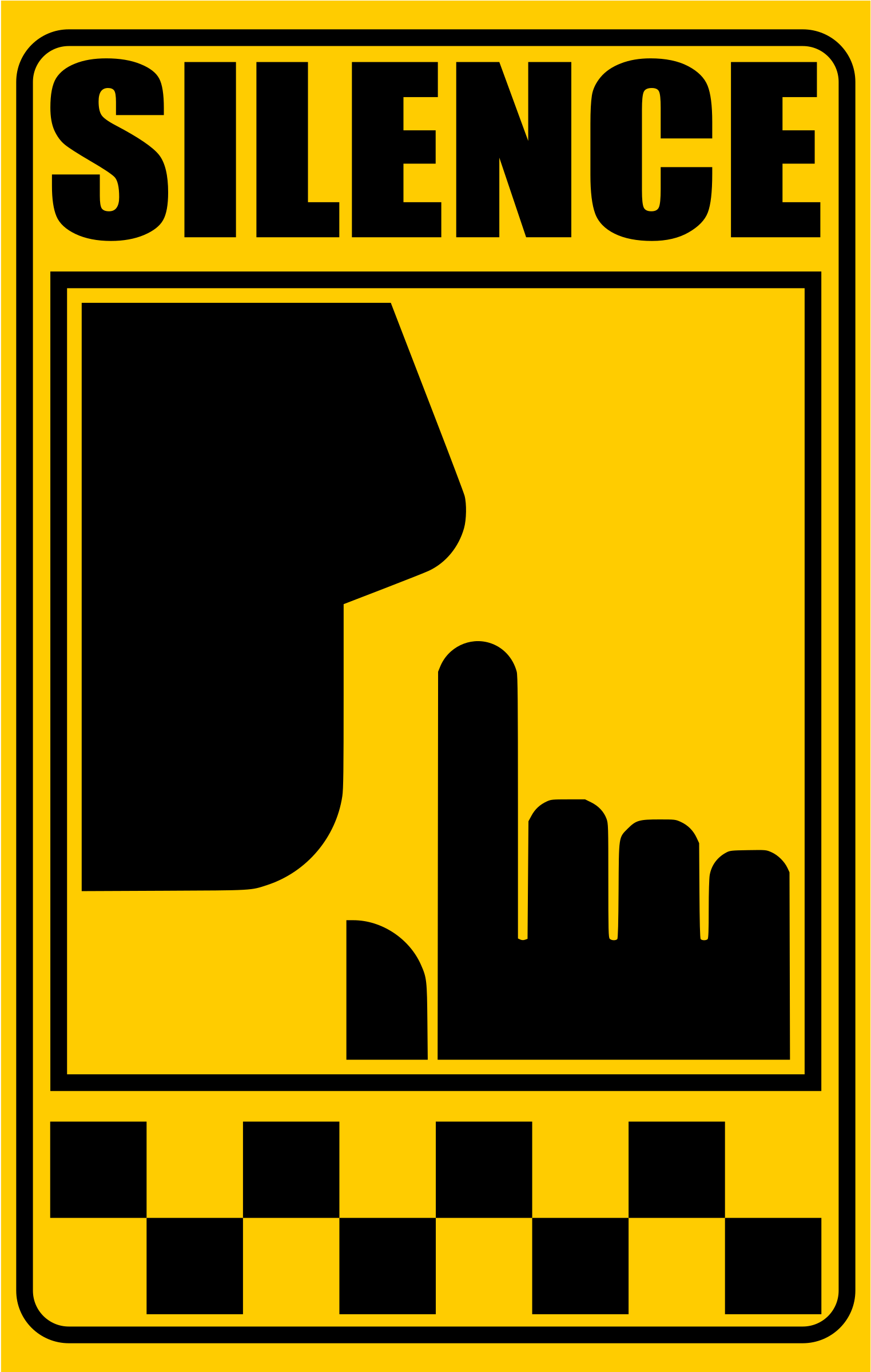 Signal Of Silence Sign Vector Clipart Image - Silence Signal (2400x2400)