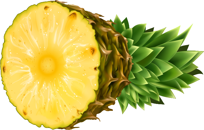Hospitality Pineapple Free Clipart Images Clipartcow - Coconut Pineapple Png (832x533)