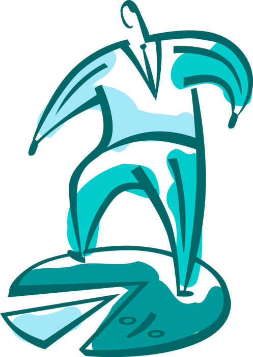 Vector Illustration Of Businessman Takes Credit For - Vector Illustration Of Businessman Takes Credit For (497x700)