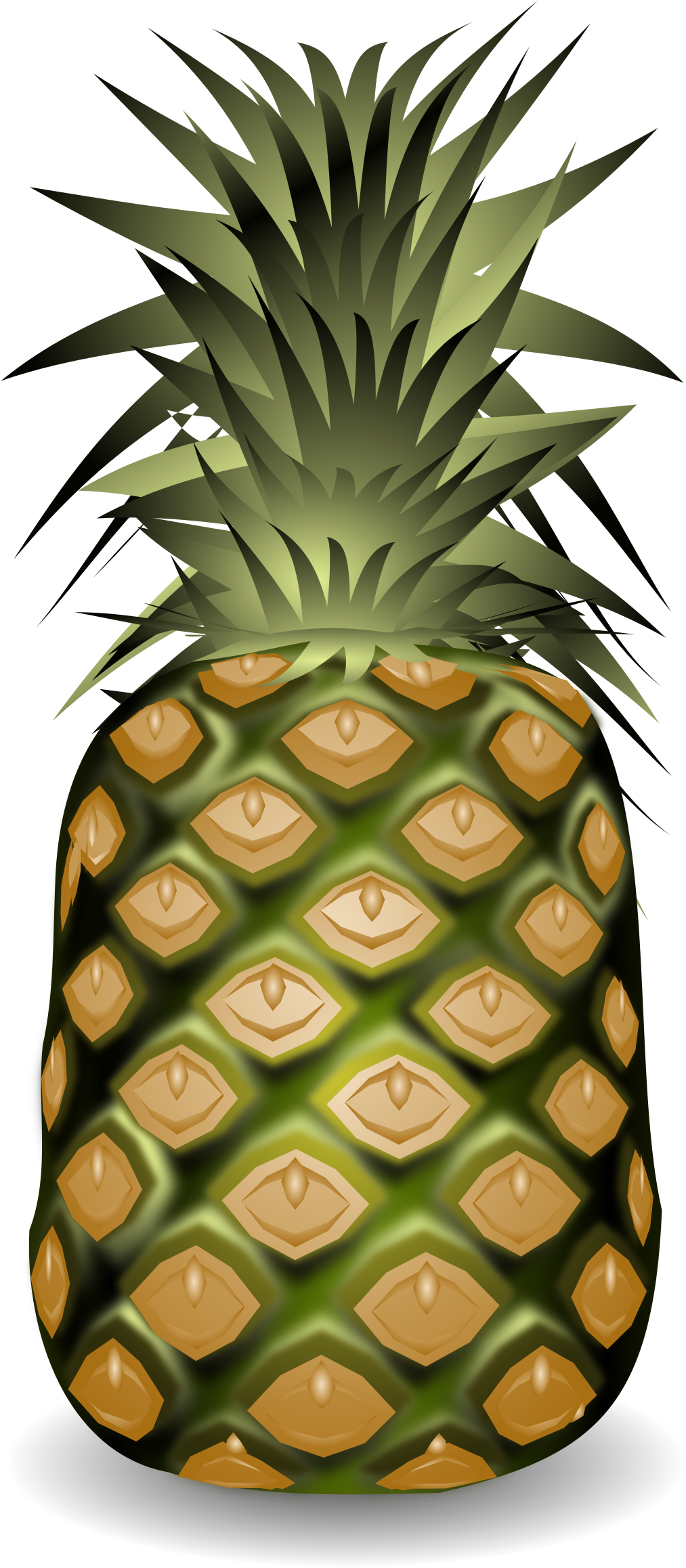 Big Image - Fueled By Pineapple Shower Curtain (1013x2400)