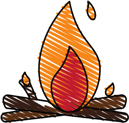 Bonfire Vector Illustration - Bonfire Vector Illustration (550x550)