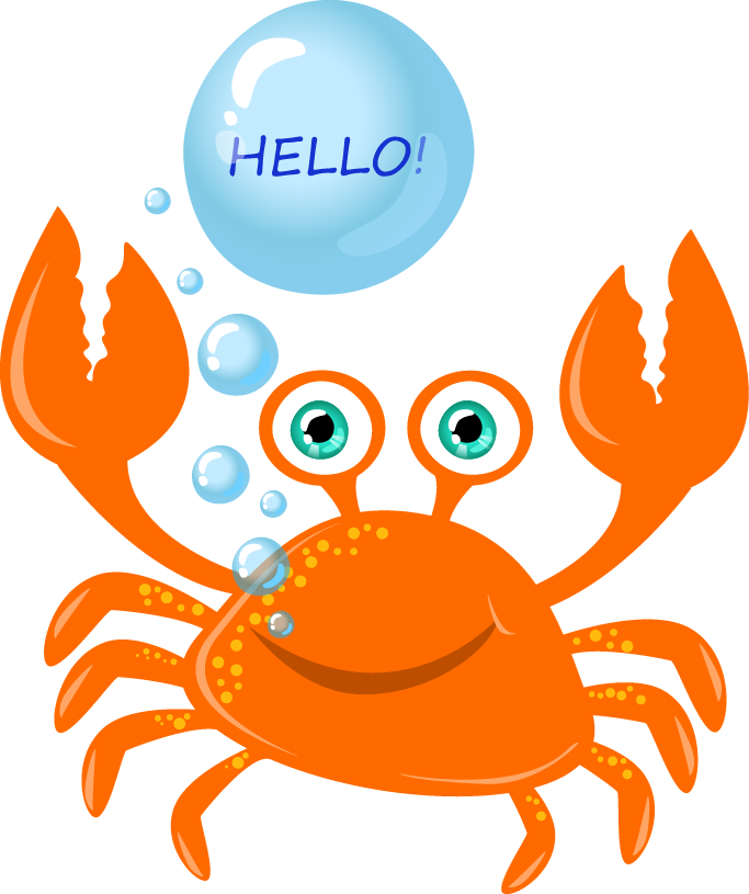 Crab Euclidean Vector Illustration - Crab Euclidean Vector Illustration (683x815)