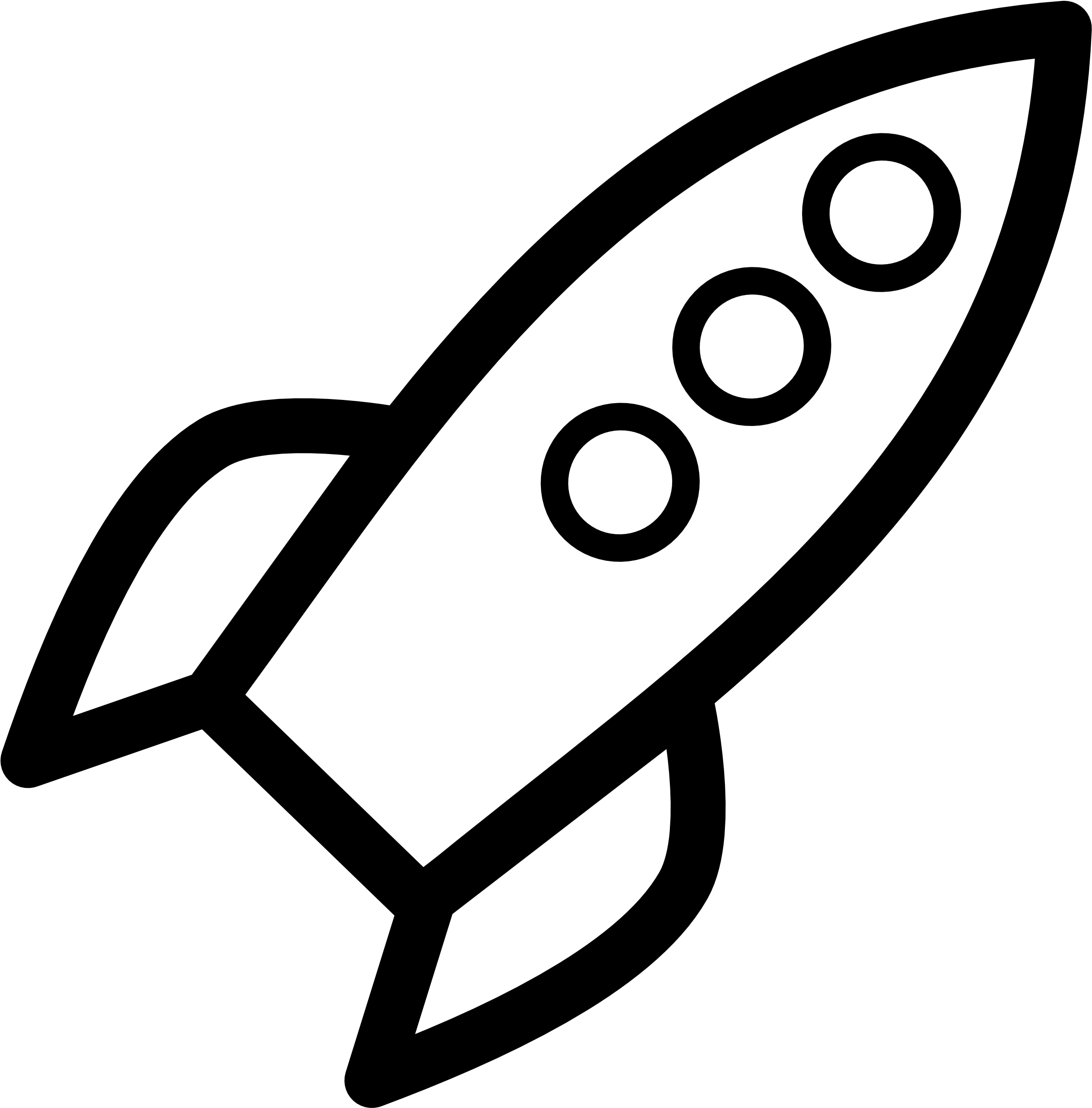 Rocket Book Clipart - Rocket Black And White Clipart (2555x2555)