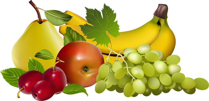 Banana Clipart Mix Fruit - Fruits Clipart Png (722x350)