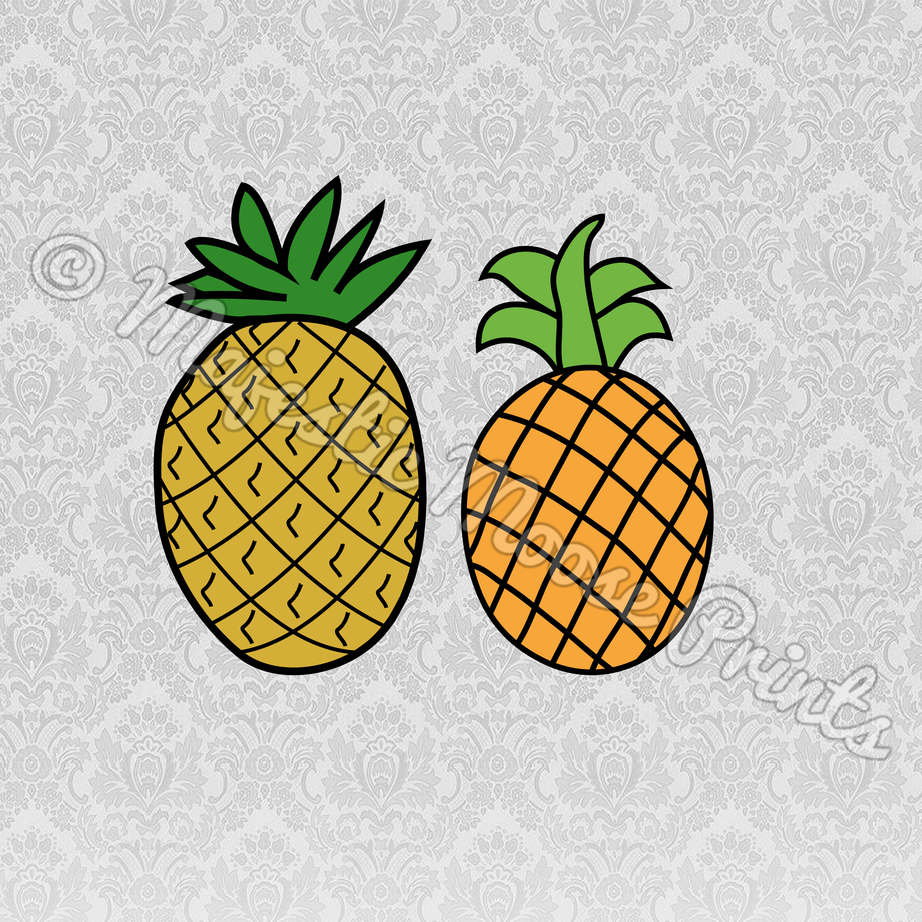 Svg Format / Clipart - Pineapple Clip Art (3000x3000)