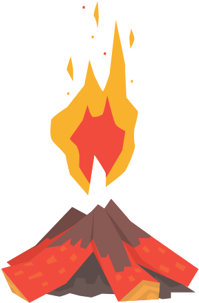 Burning Bonfire - Vector Graphics (550x550)