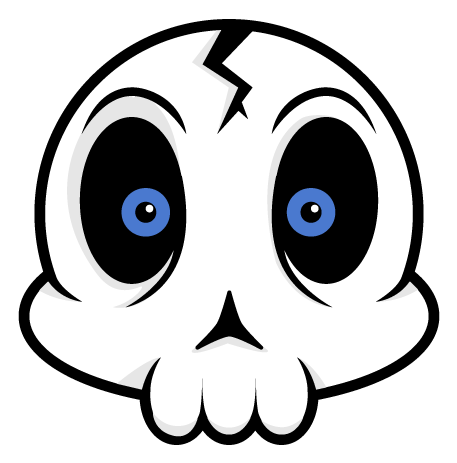 Skull Cartoon Adobe Illustrator Clip Art - Cartoon Skull Png (600x600)