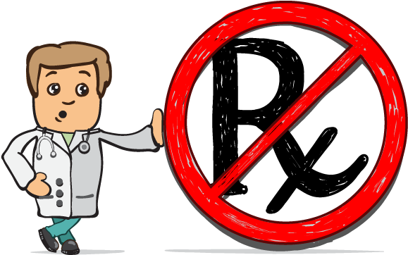 While A Doctor May Recommend It For A Patient Suffering - No Prescription Clipart (599x435)
