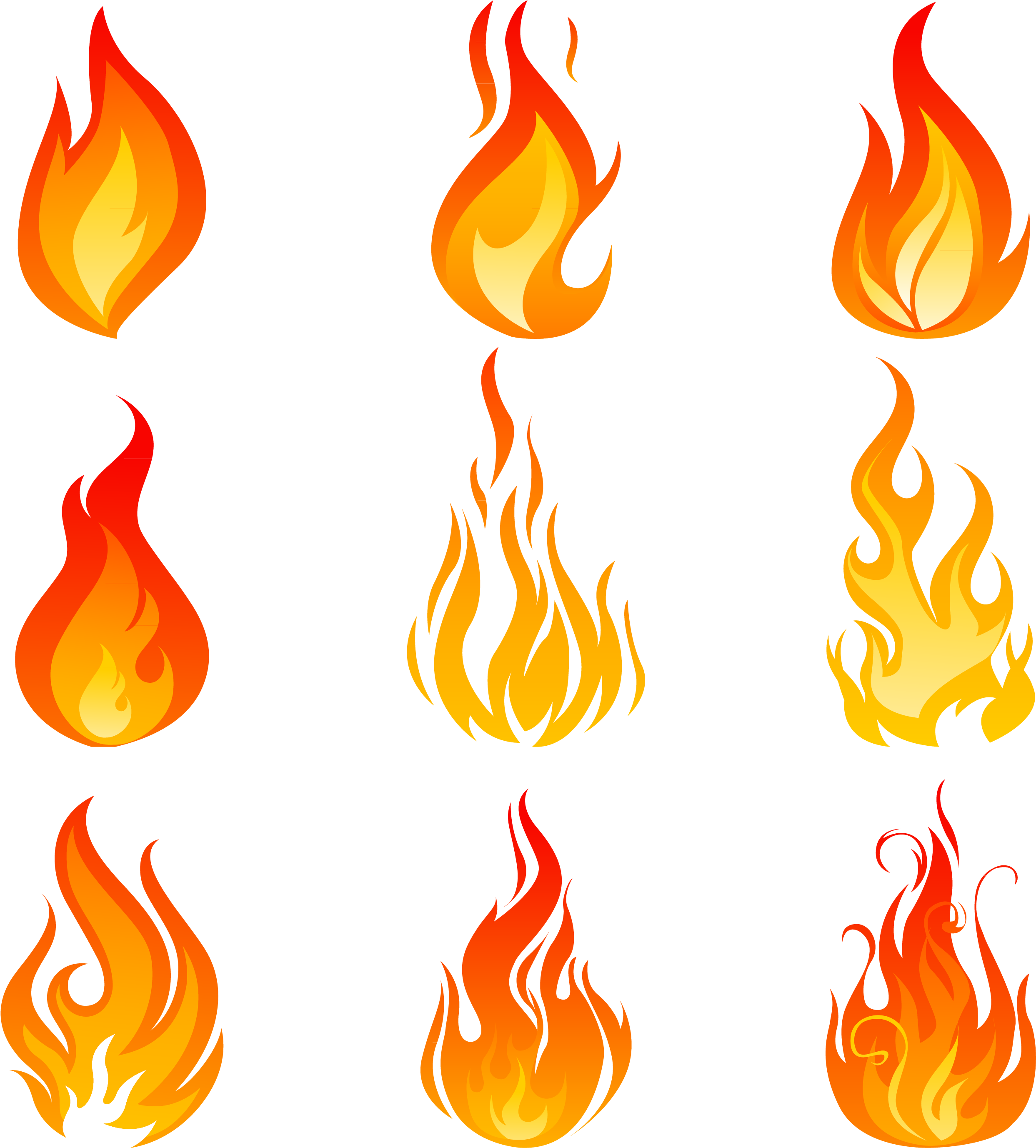 Flame Euclidean Vector Icon - Огонь Вектор Png (2600x2803)