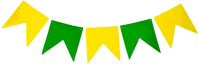 Bandeirinhas De São João Vetorizado - Bandeirinhas Verde E Amarelo (400x400)