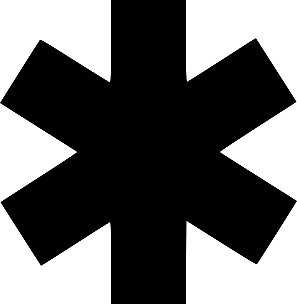 Medical Alert Fill Comments - Asterisk Svg (958x980)
