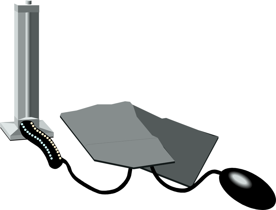 Stethoscope Hospital Clip Art Illustration By Rabid - Blood Pressure Cuff Clipart No Background (958x728)