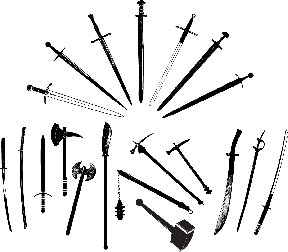 Weapon Adobe Illustrator Clip Art - Weapon Adobe Illustrator Clip Art (1216x1063)