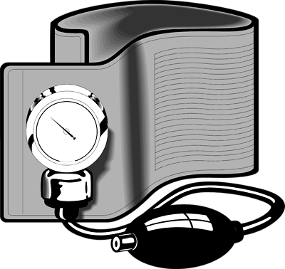 Simple Blood Pressure Clip Art Blood Pressure Cuff - Blood Pressure Cuff Clip Art (400x378)