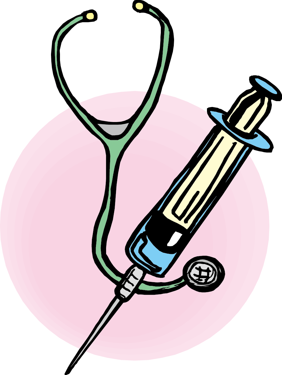 Syringe Stethoscope Medicine Hypodermic Needle Clip - Syringe Stethoscope Medicine Hypodermic Needle Clip (917x1220)