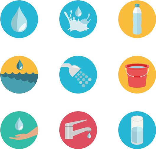 Water Vectors, Photos And Psd Files - Water Png Flat Icon Free (600x564)