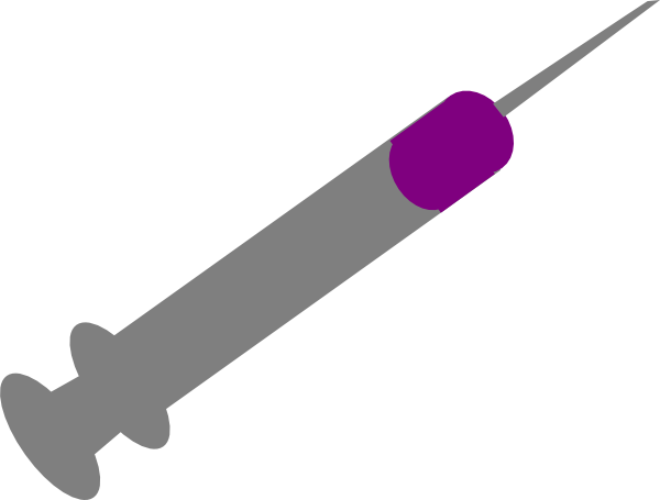 Purple Syringe Vector (600x455)