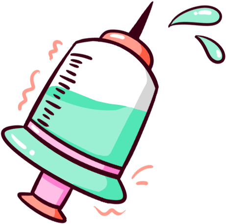 Syringe Cartoon - Cartoon Syringes - Syringe Cartoon - Cartoon Syringes (640x640)