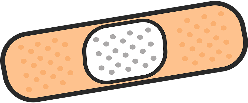 Band-aid, First Aid, Medical, Adhesive - Healing Clipart (1829x750)