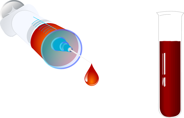 Blood Medical Molecules Research Syringe T - Blood Test Tube Png (620x400)