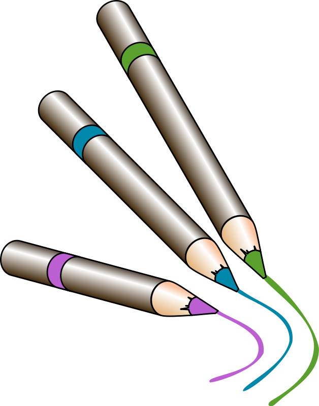 Pencil Clip Art - Colored Pencils Clipart Png (1006x1280)