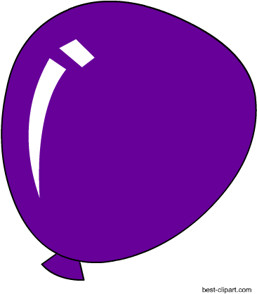 Free Purple Balloon Clip Art - Purple Balloon Clip Art (450x450)