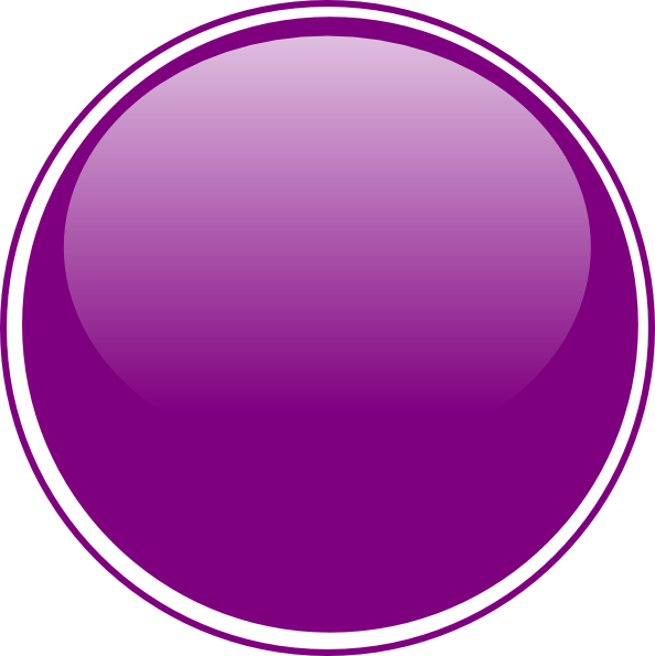 Glossy Purple Light 3 Button Png Clip Art - 3d Purple Button Png (594x595)