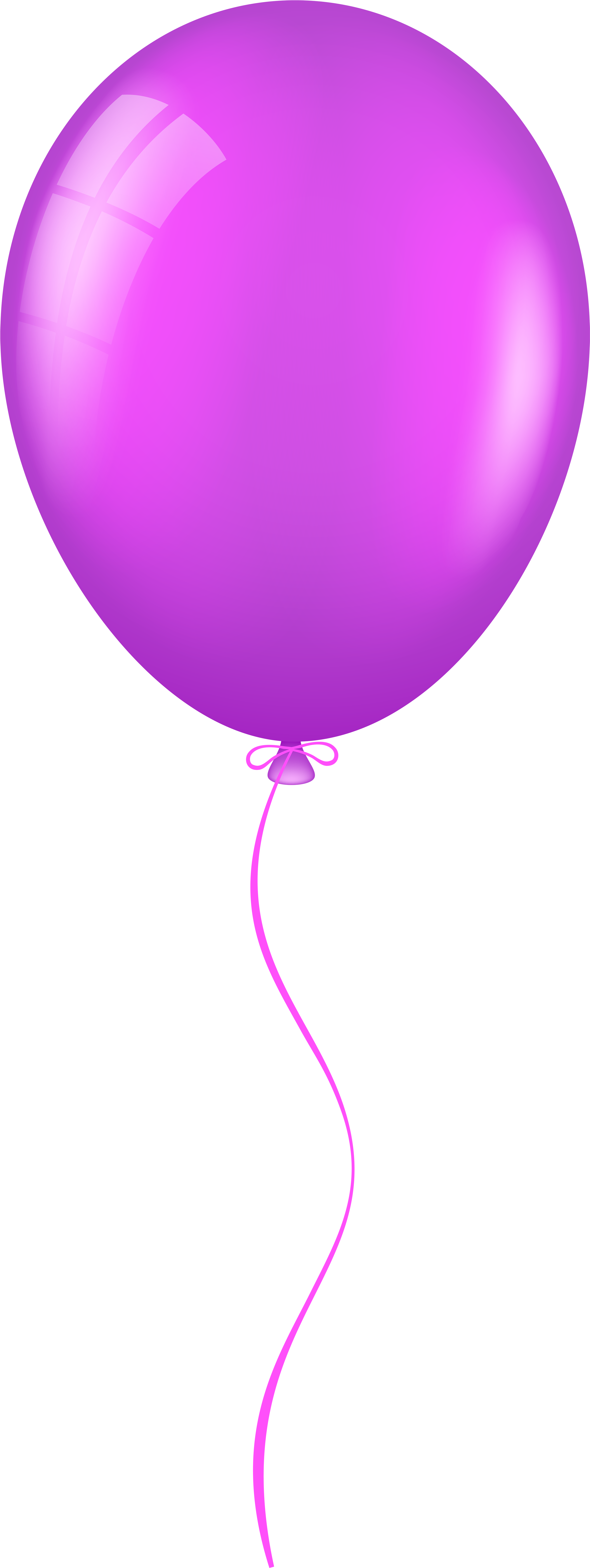 Purple Clipart Baloon - Purple Balloon Clipart (3011x8000)