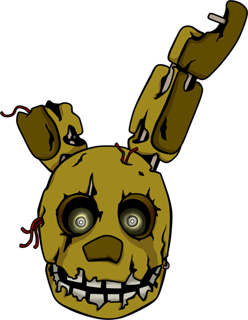 Related Categories - Five Nights At Freddy's Springtrap Head (500x645)