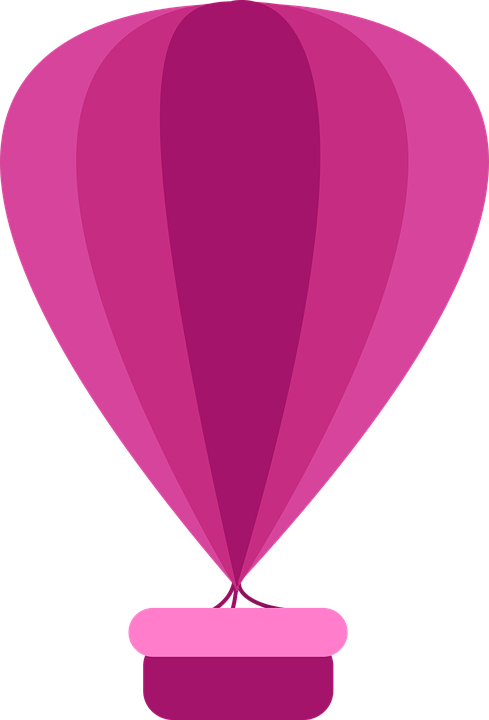 Balloon Texture Cliparts 14, - Balon Udara Warna Pink (489x720)