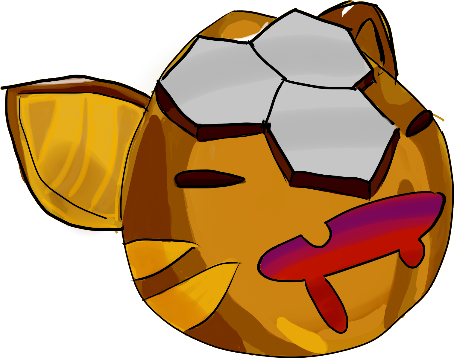 Quick Drawing - Slime Rancher Honey Tabby (1716x1380)