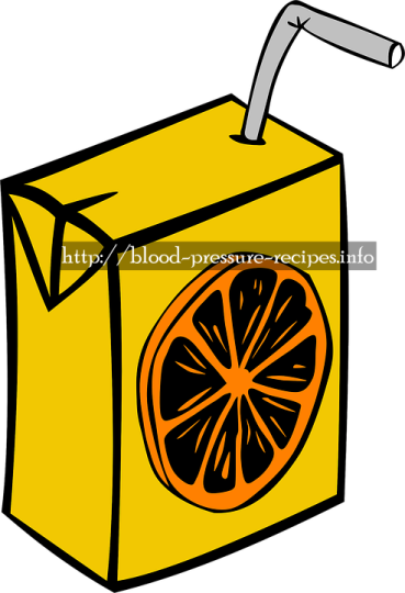 Blood Pressure Chart - Orange Juice Box Clipart (369x540)