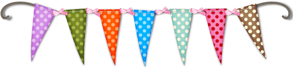 Pennant Banner Clip Art Free - Tubes Deco Scrap En Png (1024x244)